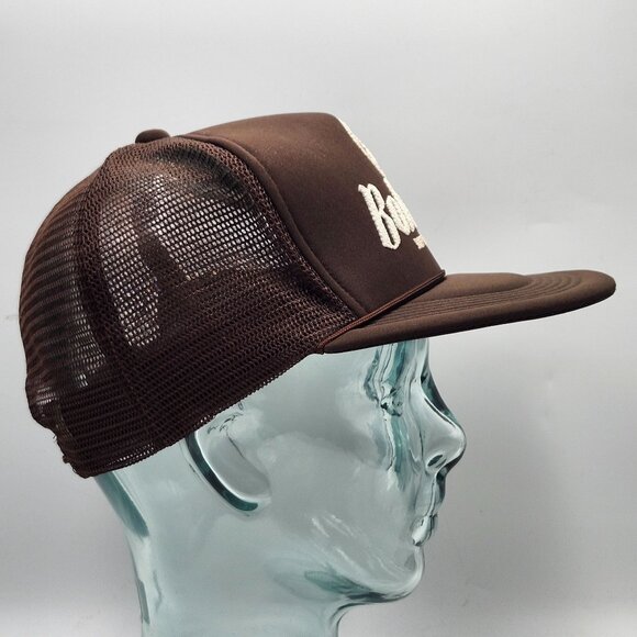 Bohemia Imported Beer Brown Mesh Trucker Hat Cap Logo Adjustable Snapback Vtg - Picture 7 of 11